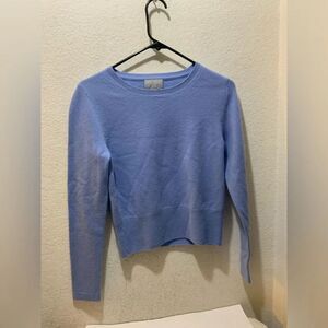PURE COLLECTION 100% Cashmere Textured Crew Neck Sweater Size 4